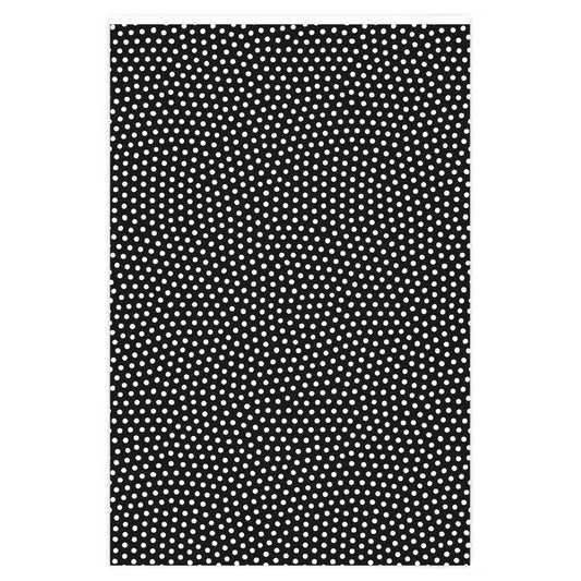Dots - Classic White on Black