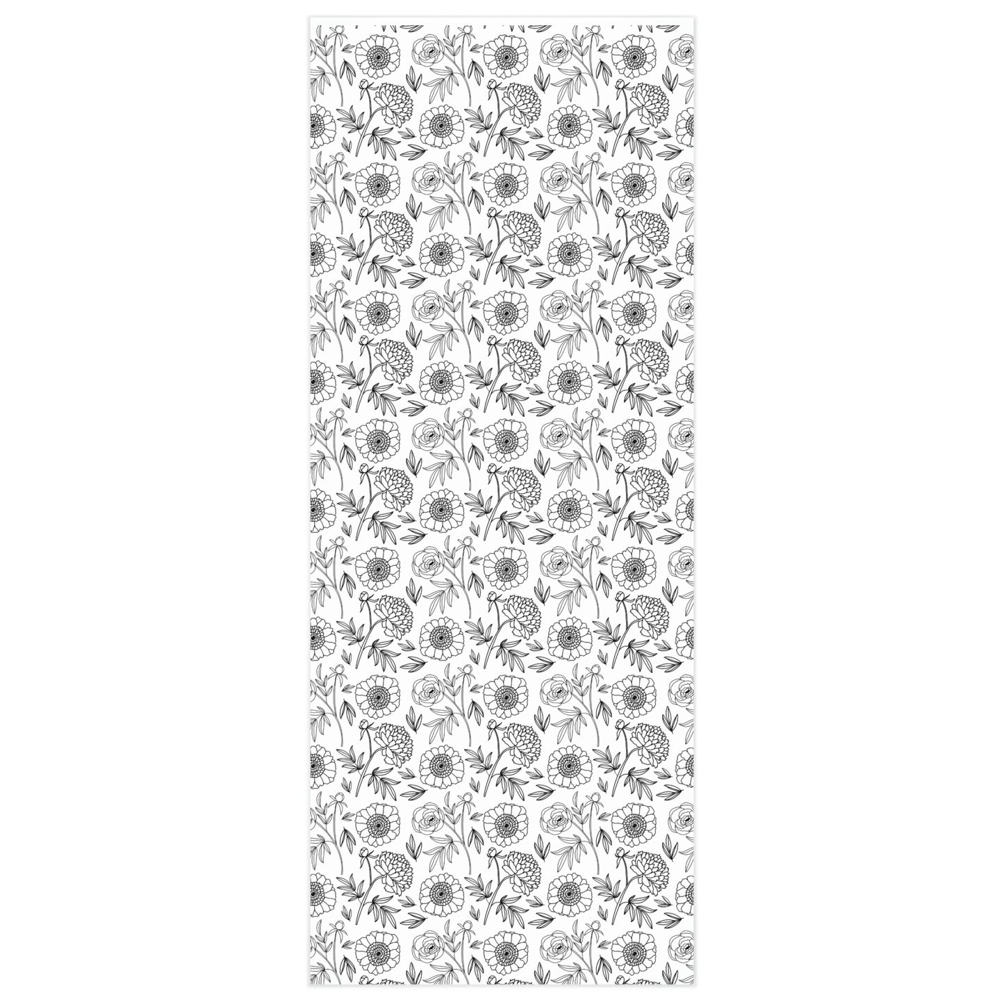 Illustrated Black & White Floral II