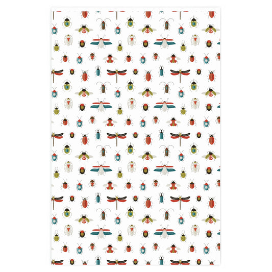 Gift Wrap - Retro Bugs