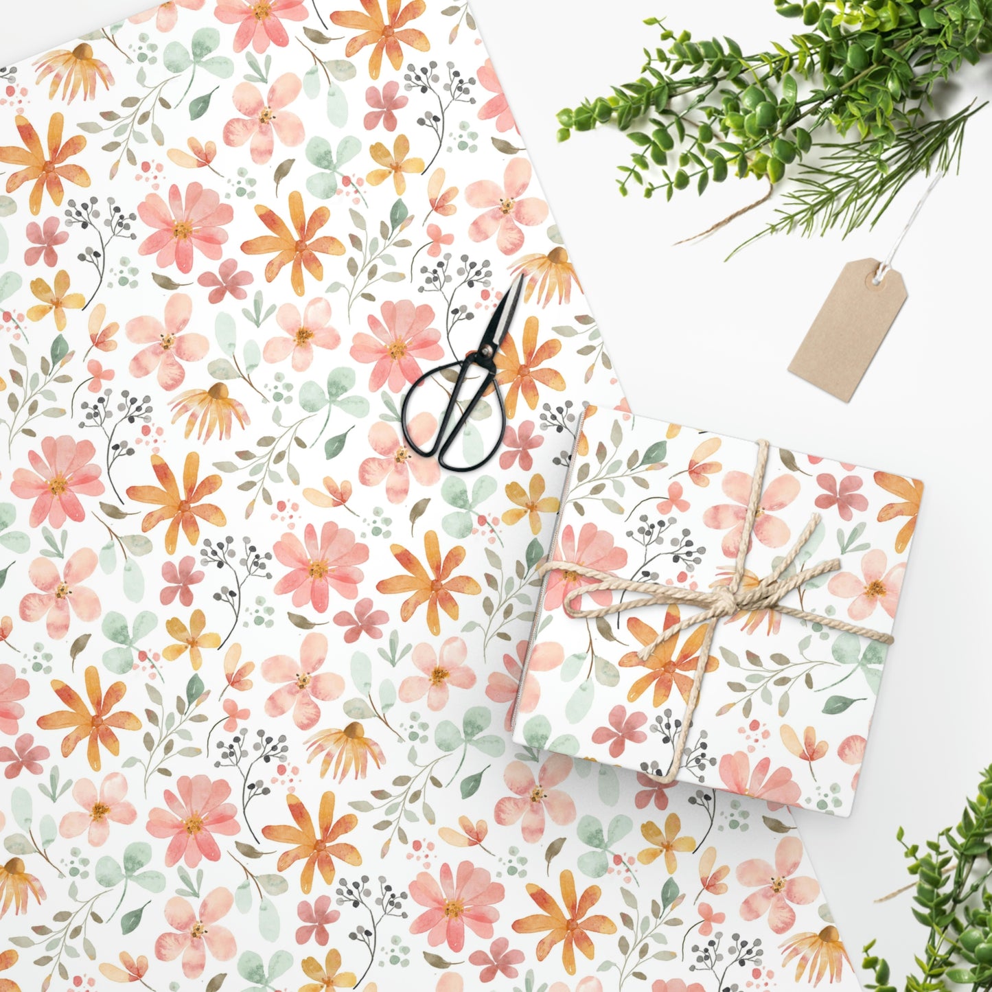 Pink & Orange Floral