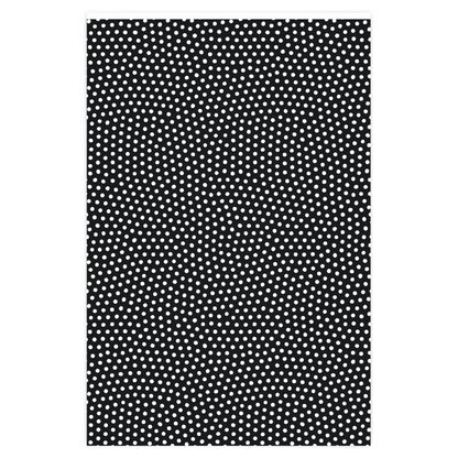 Dots - Classic White on Black