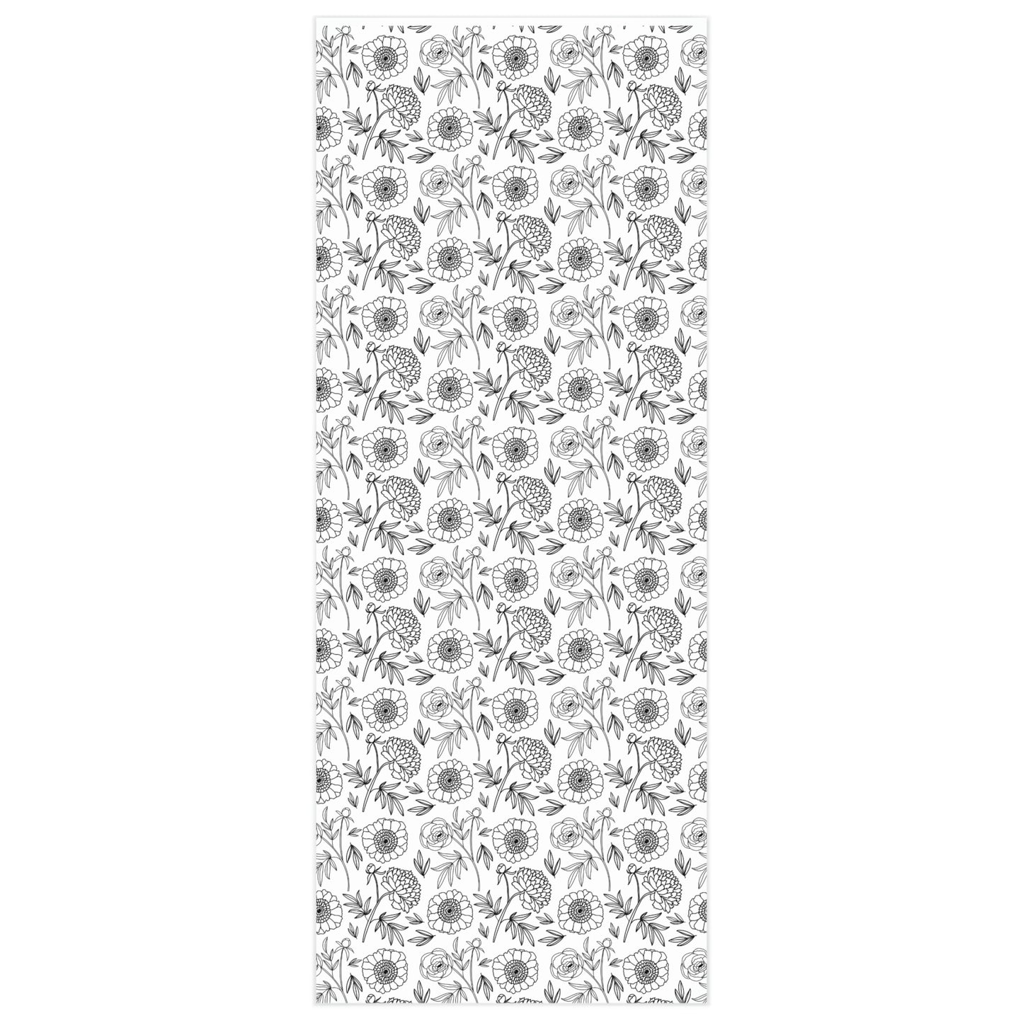 Illustrated Black & White Floral II