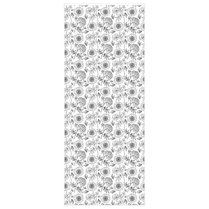 Illustrated Black & White Floral II